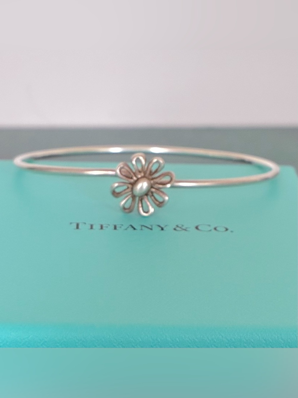 Vintage Tiffany & Co. Paloma Picasso Daisy Bangle Bracelet - 925 Silver
